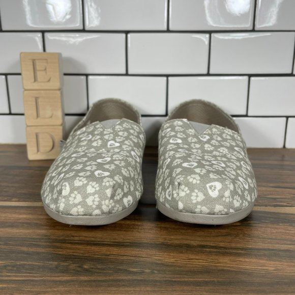 BOBS from Skechers Plush Finger Paint Slip On Shoes Taupe Canvas 31327 Womens 6 - Picture 2 of 10